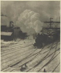 Der Eisenbahnhof, Winter