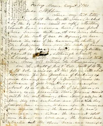 Brief [von Alfred Warner] an Stephen, 3. August 1861