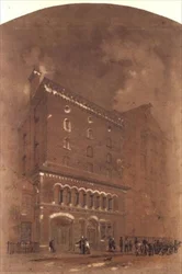 Architektonische Zeichnung für ein Lagerhaus