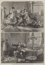 Weihnachtszeit, erstes und zweites Stockwerk