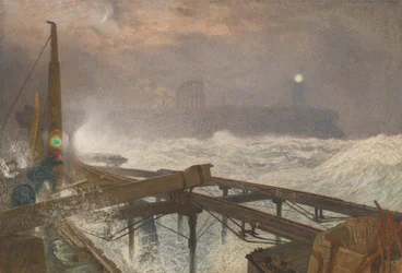 Tynemouth Pier - Lampenanzünden bei Sonnenuntergang