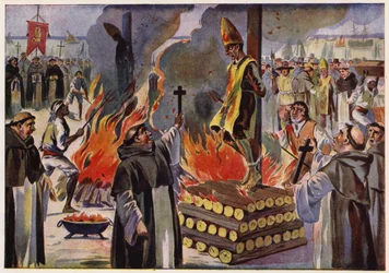 Hinrichtung durch Verbrennen unter der portugiesischen Inquisition
