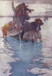 Auf das Piratenschiff gebracht