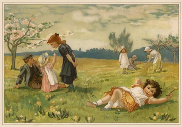 Der eingebildete Apfelzweig (Chromolithografie)