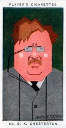 GK Chesterton, britischer Dichter, Romanautor und Kritiker, 1926