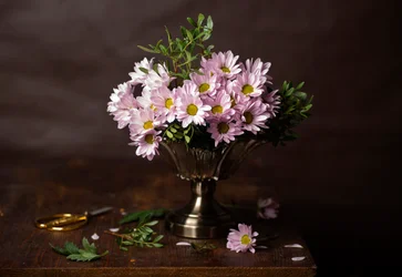 Rosa Blumen-Stillleben