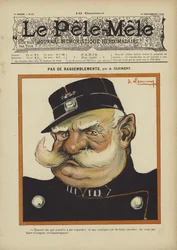 Pas de rassemblements. Illustration für Le Pele-Mele, 1902