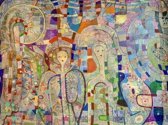 Träumerische Mosaikfiguren