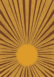 Warmer Retro Sonnenstrahl