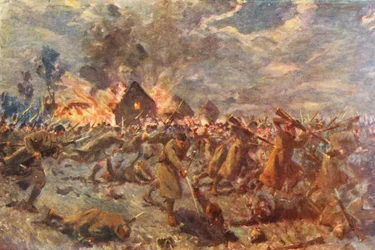 Erster Weltkrieg: Bajonettangriff der London Scottish bei Messines, Halloween
