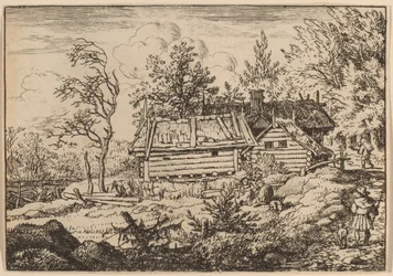 Pilger mit einem Hund, wahrscheinlich um 1645-1656