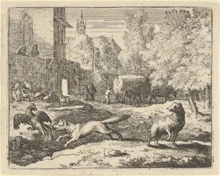 Renard will einen Hahn finden, 1650-75