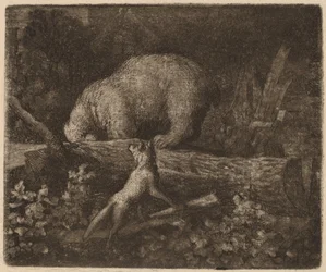 Der gefangene Bär, wahrscheinlich ca. 1645-1656