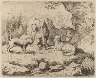 Die Katze als Bote, wahrscheinlich um 1645-1656