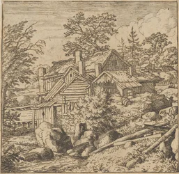 Das Dorf am Berghang, Mitte des 17. Jahrhunderts