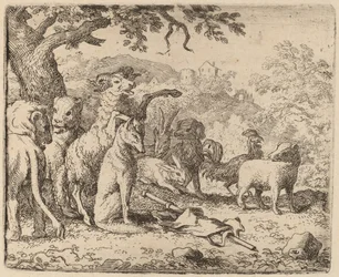 Der Widder segnet Reynard, wahrscheinlich ca. 1645-1656