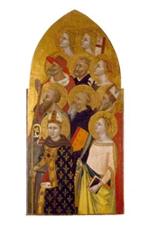 Heilige und Engel, ca. 1360-70