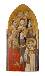 Heilige und Engel, ca. 1370