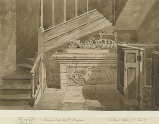 Handsworth - Denkmal von Sir William Stanford: Sepiazeichnung