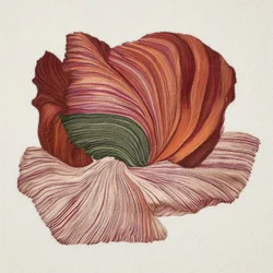 Bunte organische Blüte