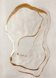 Fließende Goldformen