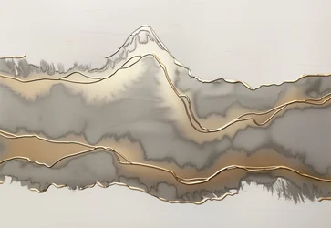 Goldene Abstrakte Berge
