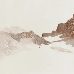 Gelassene Berglinien