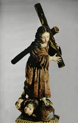 Nino de la Pasion (polychromes Holz)