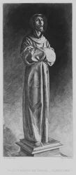 St. Franziskus von Assisi in Ekstase (Lithografie)