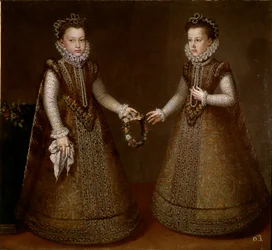 Porträt von Isabella und Catherine, Töchter von König Philipp II. von Spanien