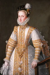 Porträt der Anna von Österreich (1549-1580), Königin von Spanien, 1571