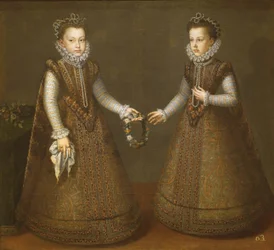 Die Infantinnen Isabel Clara Eugenia und Catalina Micaela