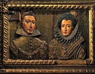 Porträt von Philipp II., Relief