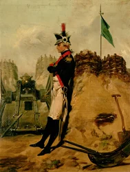 Alexander Hamilton (1757-1804) in der Uniform der New Yorker Artillerie