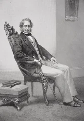 Porträt von Henry Wadsworth Longfellow (1807-82)