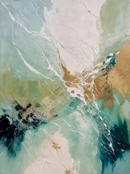 Aqua-Goldener Fluss