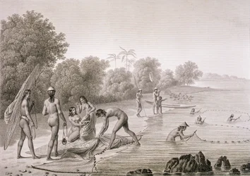 Traditionelle Fischereimethoden der Eingeborenen der Marianeninseln, aus 