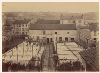 Ermordung der Witwe Templier in Arcueil … Außenansicht des Hauses