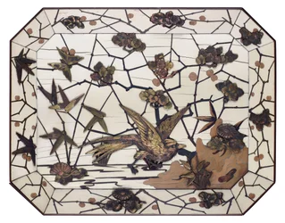 Lade, Intarsienarbeit von Ferdinand Duvinage, ca. 1880