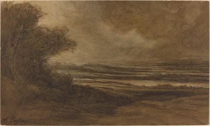Landschaft in Burgund (Vorderseite)