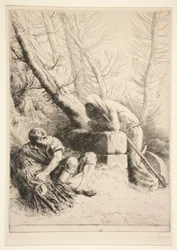 Der Tod und der Holzfäller