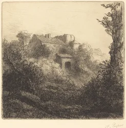 Bauernhof auf einem Hügel