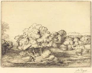 Hamlet in der Nähe des Sees Le hameau près du lac