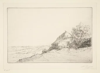 Hütte auf dem Hügel