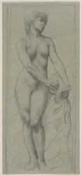 Nackte Frau
