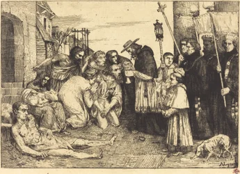 Pestopfer von Rom Les pestiferes de Rome
