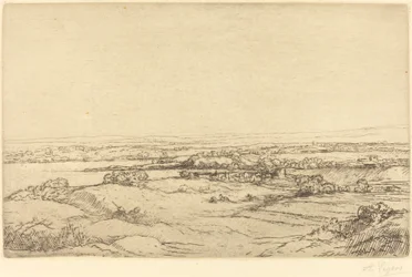 Ebene in der Nähe eines Sees