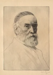 Porträt des Malers G. F. Watts (1817-1904)
