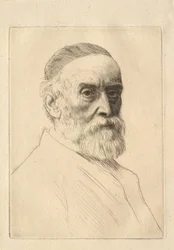 Porträt des Malers G. F. Watts (1817-1904)