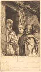 Sankt Peter und Sankt Paul an der Tür des Bonhomme Misere